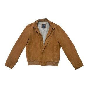 Brooks Brothers Suede Leather Bomber Jacket size M